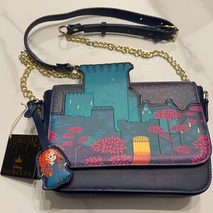 Loungefly Disney Princess - Brave Princess Merida Castle Crossbody Bag - New